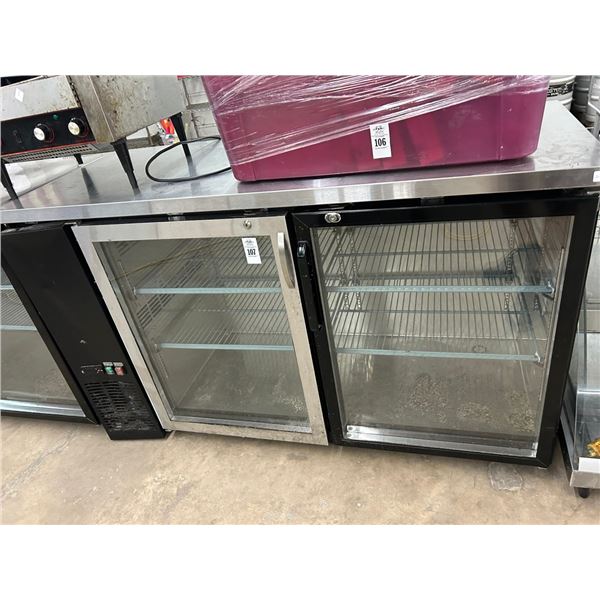 Avantco 5' Glass Door Reach In Beer Cooler  (37 Degrees)