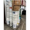 Image 2 : Pallet of Buckets w/Rubbermaid Waste Can Lids