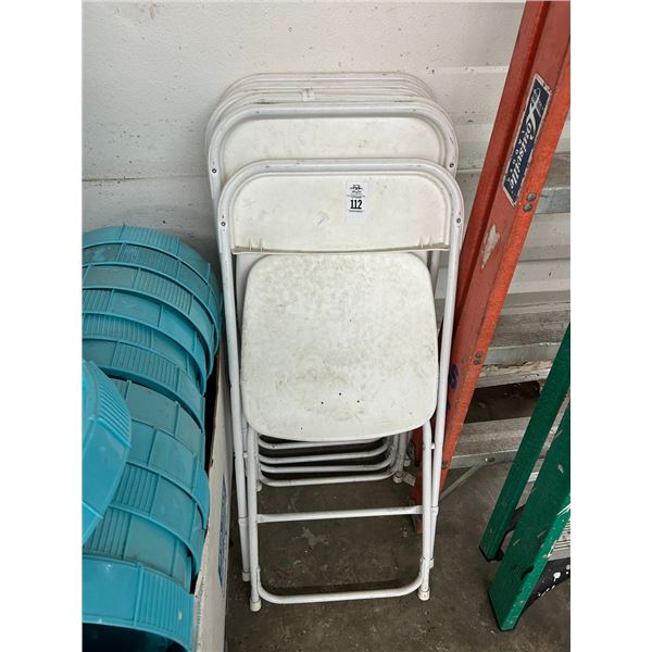 White Folding Chairs - 6