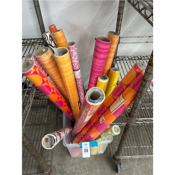 Bin w/Wrapping Paper