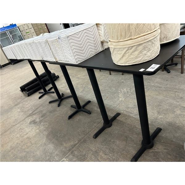 4-Black High Bar Dining Tables - 4 X $