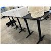 Image 1 : 4-Black High Bar Dining Tables - 4 X $