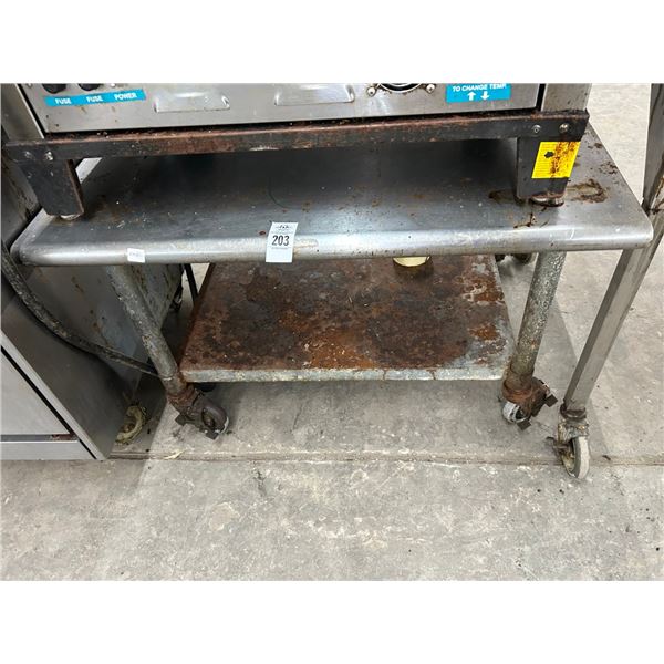 SS Rolling  24"  X  30"  Equip. Stand