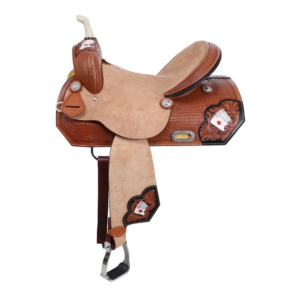 Double T Diamond Flush Barrel Saddle - 16"