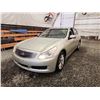 Image 3 : PARKSVILLE - 2007 INFINITY G35X, BIEGE, 295940 KMS, FOUR WHEEL DRIVE. - P806389