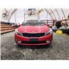 Image 5 : PARKSVILLE - 2018 KIA FORTE LX, RED, 182941 KMS, FRONT WHEEL DRIVE. - D170156