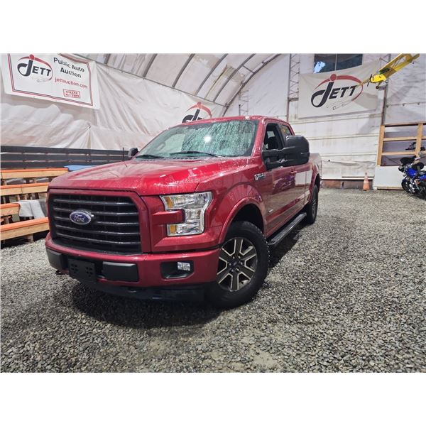 PARKSVILLE - 2017 FORD F150, RED, 314055 KMS, 4X4. - JC21410