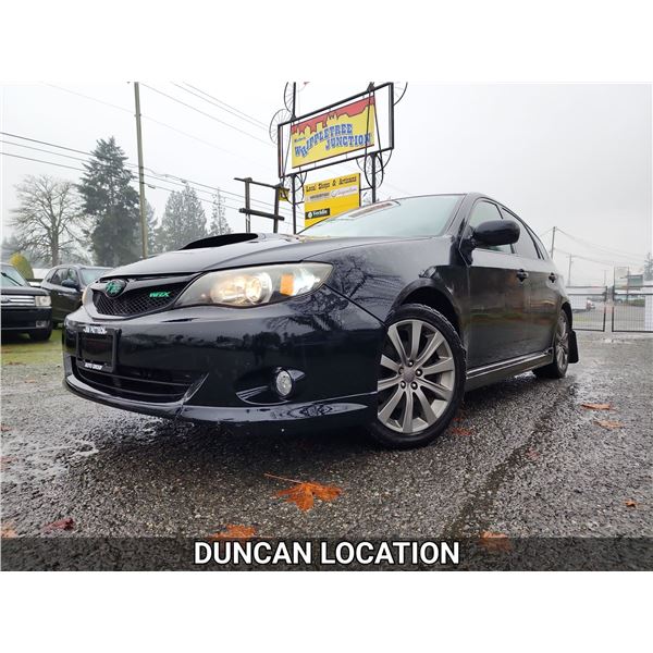 DUNCAN - 2010 SUBARU IMPREZA WRX WAGON, BLACK, 195061 KMS, ALL WHEEL DRIVE. - J811261