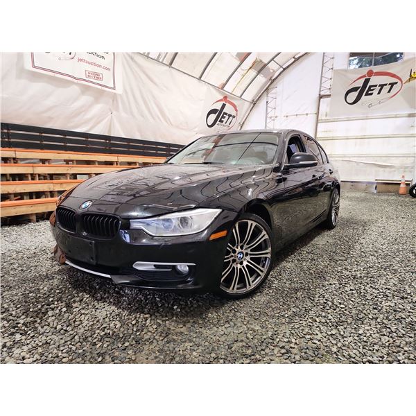 PARKSVILLE - 2013 BMW 320I, BLACK, 233765 KMS, ALL WHEEL DRIVE. - B980594