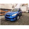 Image 1 : PARKSVILLE - 2009 TOYOTA MATRIX, BLUE, 273680 KMS, FRONT WHEEL DRIVE. - B040319