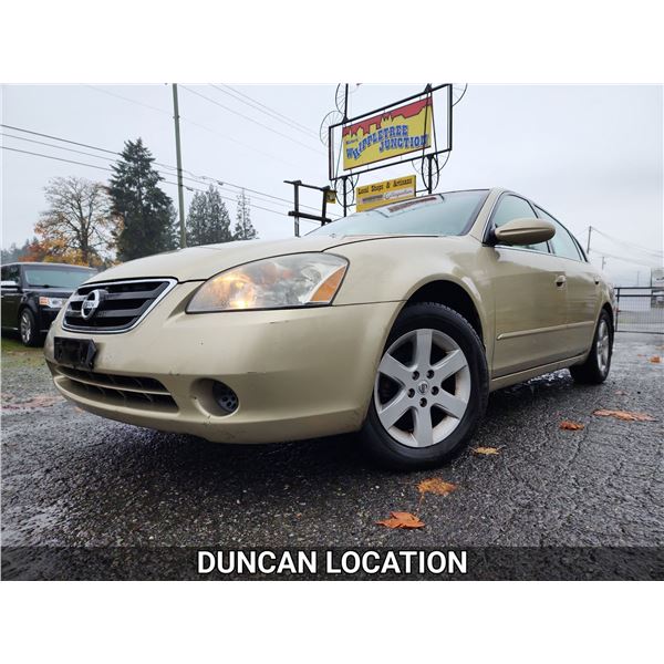 DUNCAN - 2003 NISSAN ALTIMA, BROWN, 159111 KMS, FRONT WHEEL DRIVE. - J124194