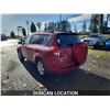 Image 13 : DUNCAN - 2008 TOYOTA RAV4, RED, 276754 KMS, FOUR WHEEL DRIVE. - D044752
