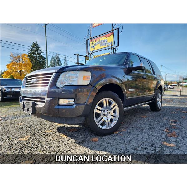 DUNCAN -2007 FORD EXPLORER, BLACK, 215,610 KMS, 4X4. - DA39495