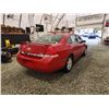 Image 15 : PARKSVILLE - 2007 CHEVY IMPALA, RED, 249653 KMS, FRONT WHEEL DRIVE. - B392002