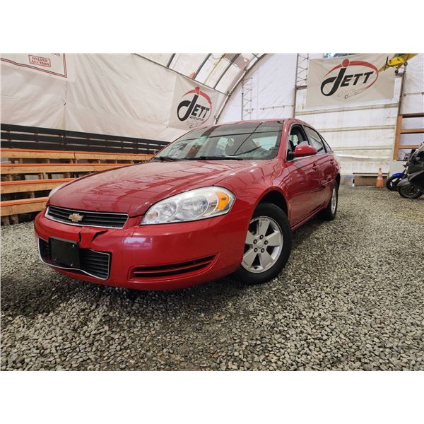 PARKSVILLE - 2007 CHEVY IMPALA, RED, 249653 KMS, FRONT WHEEL DRIVE. - B392002