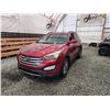 Image 3 : PARKSVILLE - 2016 HYUNDAI SANTA FE, RED, 157708 KMS, ALL WHEEL DRIVE. - J357356