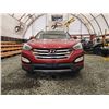 Image 5 : PARKSVILLE - 2016 HYUNDAI SANTA FE, RED, 157708 KMS, ALL WHEEL DRIVE. - J357356