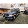 Image 3 : PARKSVILLE - 2002 FORD EXPLORER, BLUE, 300419 KMS, FOUR WHEEL DRIVE. - DC19125