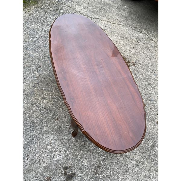 408 -- OVAL COFFEE TABLE