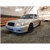 Image 1 : PARKSVILLE - 2004 HYUNDAI SONATA, SILVER, 291270 KMS, FRONT WHEEL DRIVE. NO RESERVE. - D089329