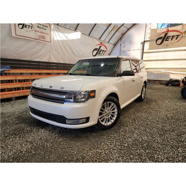 PARKSVILLE - 2015 FORD FLEX, WHITE, 150267 KMS, FRONT WHEEL DRIVE. - DA08580