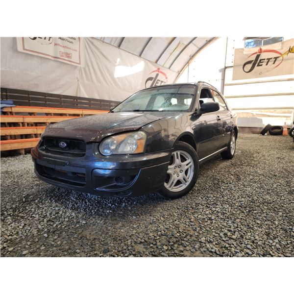 PARKSVILLE - 2005 SUBARU IMPREZA, BLACK, 277420 KMS, ALL WHEEL DRIVE. - B802269