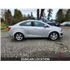 Image 7 : DUNCAN - 2014 CHEVROLET SONIC, SILVER, 147541 KMS, FRONT WHEEL DRIVE. - D166949