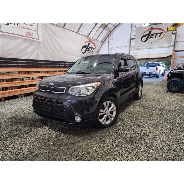 PARKSVILLE - 2016 KIA SOUL, BLACK, 242322 KMS, FRONT WHEEL DRIVE. - D833916