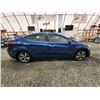 Image 11 : PARKSVILLE - 2014 HYUNDAI ELANTRA, BLUE, 183655 KMS, FRONT WHEEL DRIVE. - P133462