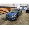 Image 4 : PARKSVILLE - 2014 HYUNDAI ELANTRA, BLUE, 183655 KMS, FRONT WHEEL DRIVE. - P133462