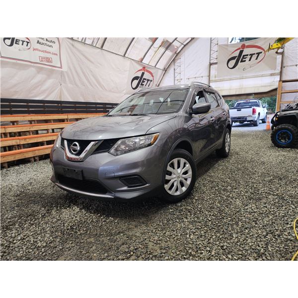 PARKSVILLE - 2016 NISSAN ROGUE, GREY, 174800 KMS, FOUR WHEEL DRIVE. - D886827