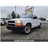 Image 1 : DUNCAN - 2002 CHEVROLET S10, WHITE, 197029 KMS, REAR WHEEL DRIVE. - D228263