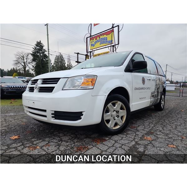 DUNCAN - 2010 DODGE GRAND CARAVAN, BLACK, 326691 KMS, FRONT WHEEL DRIVE. - J383631