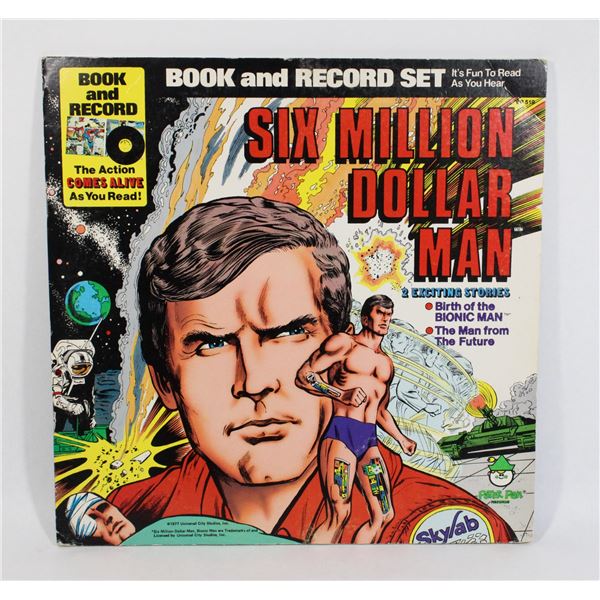 SIX MILLION DOLLAR MAN BOOK AND RECORD
