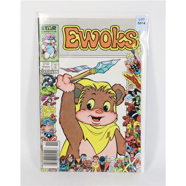 1986 EWOKS START MARVEL COMICS HIGH GRADE