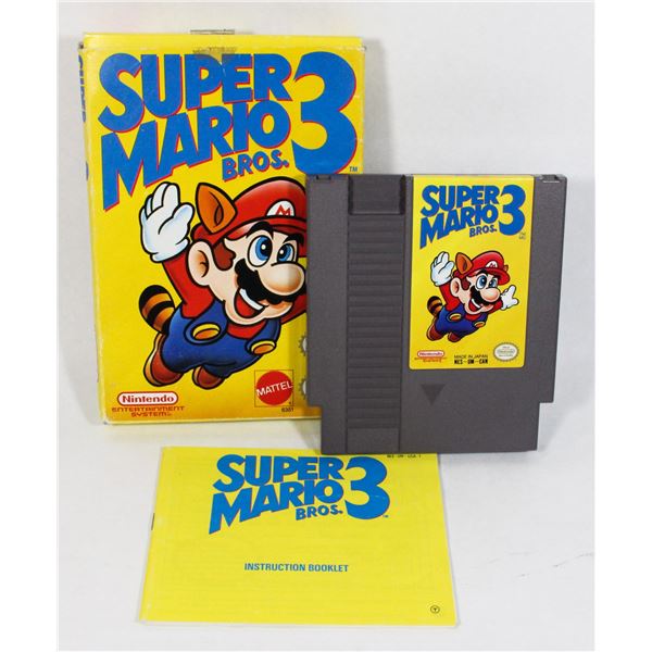 BOXED RETRO SUPER MARIO BROS 3 NINTENDO NES CIB