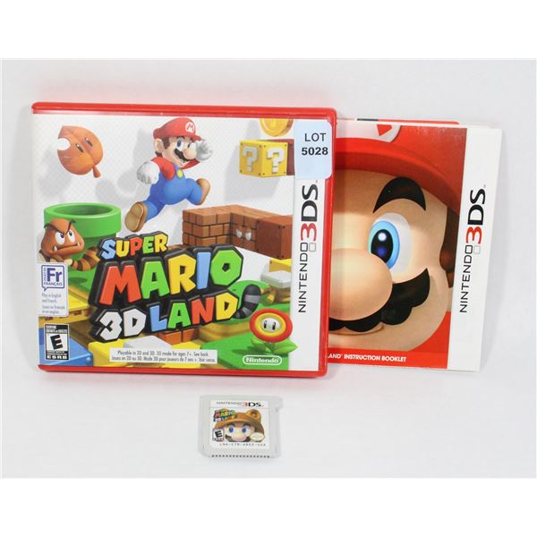 NINTENDO 3DS SUPER MARIO 3DLAND CIB