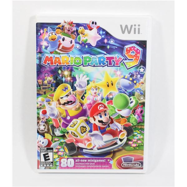 FACTORY SEALED WII MARIO PARTY 9 EARLY PRINT
