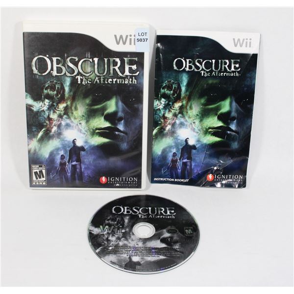 CIB WII OBSCURE THE AFTERMATH