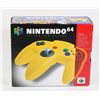 RARE NEW NEVER USED YELLOW BOXED N64 CONTROLLER