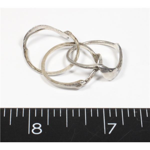 .925 3.59 GRAMS SILVER VINTAGE DOLPHIN PUZZLE