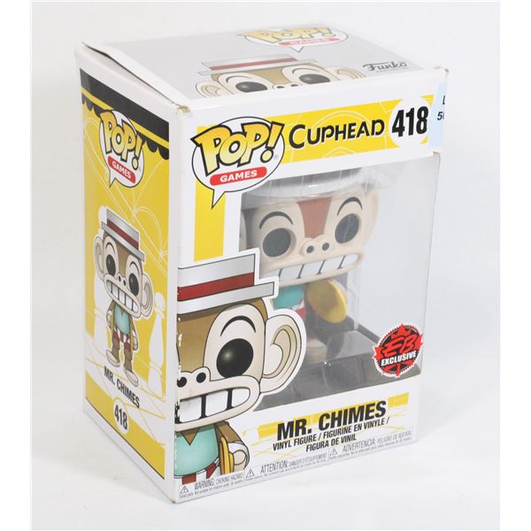 FUNKO GAMES CUPHEAD MR CHIMES #418 EB EXCLUSIVE