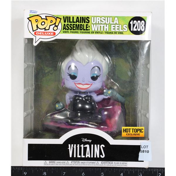 FUNKO POP DELUXE URSULA EELS #1208 DISNEY VILLAINS