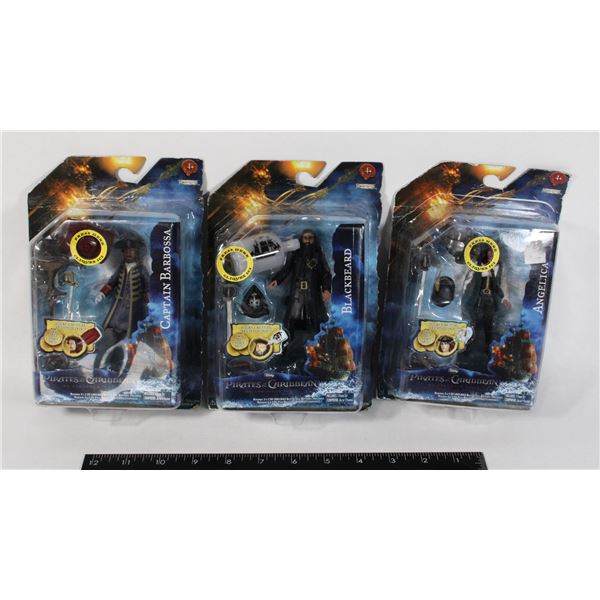 2011 SET OF 3 HTF PIRATES ANGELICA BLACKBEARD