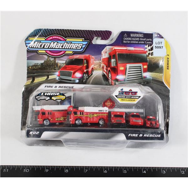 MICRO MACHINES FIRE & RESCUE CHASE NEW