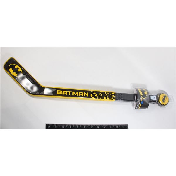 NEW BATMAN MINI HOCKEY STICK SET DC COMICS