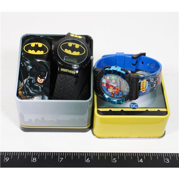 BATMAN WATCH IN METAL + JUSTICE LEAGUE WATCH