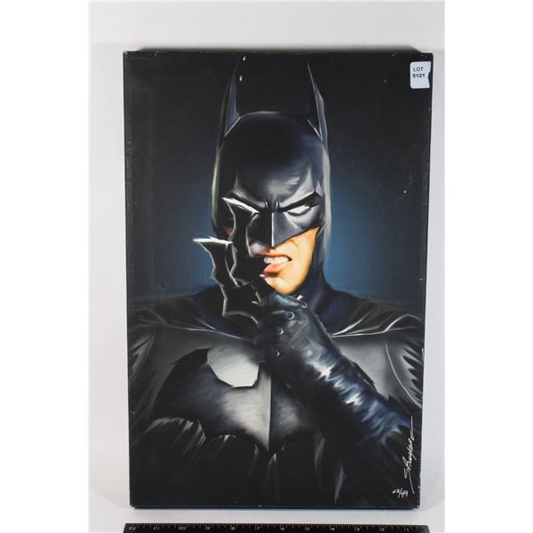 BATMAN CANVAS PAINTING 02/49 VERY UNIQUE