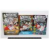 Image 1 : CAPTAIN UNDERPANTS 3 BOOKS LIKE NEW