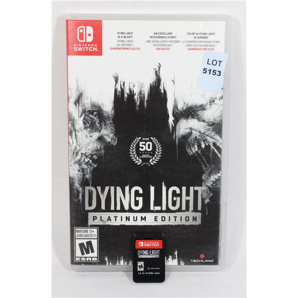 NINTENDO SWITCH  DYING LIGHT PLATINUM EDITION